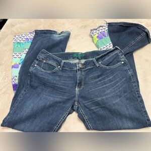 Wrangler Women's Blue Denim Flare Jeans